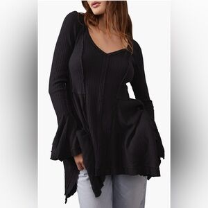 Free People Primrose Thermal Black XL